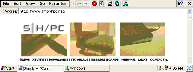 Windows CE .net 4.1 More IE 5.5